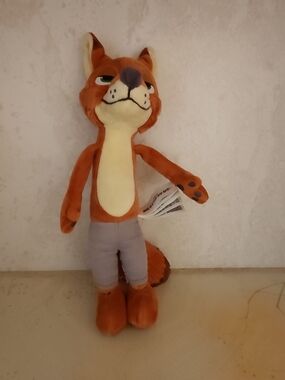 Disney Nick Wilde Plush - Orange, Cream & Gray 10.5 Inch Zootopia
